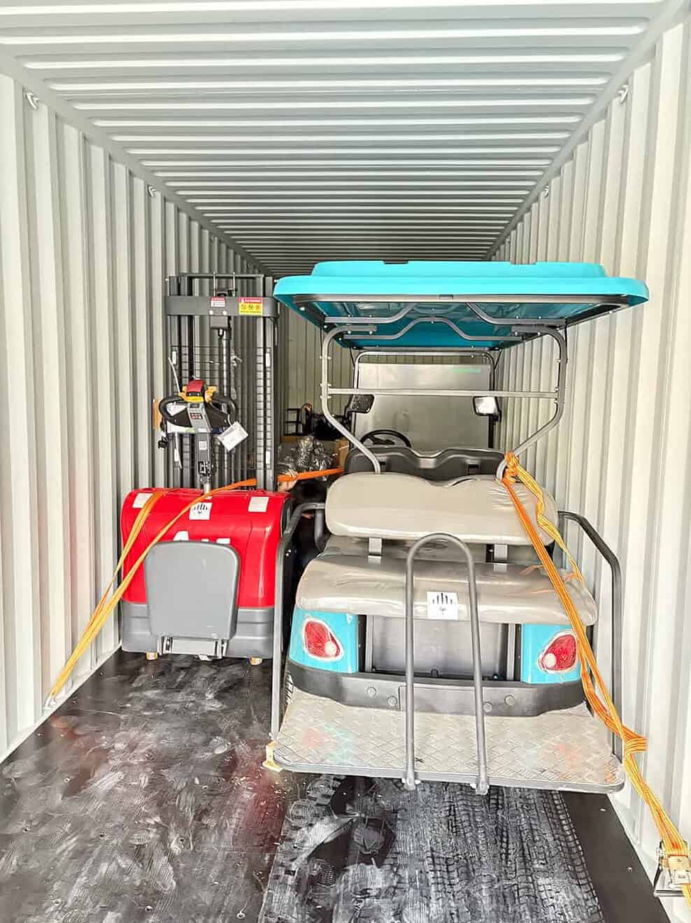 叉车，高尔夫球车装运