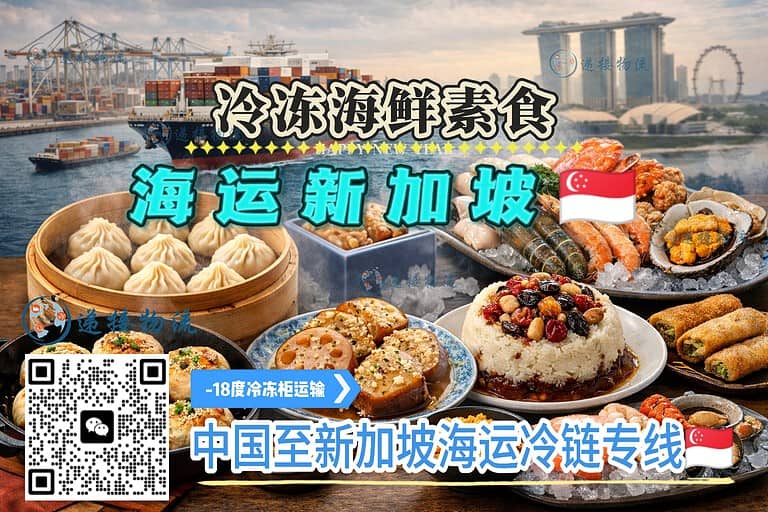 江浙沪冷冻素食/海鲜双清到门直送新加坡｜-18℃冷链12天到家